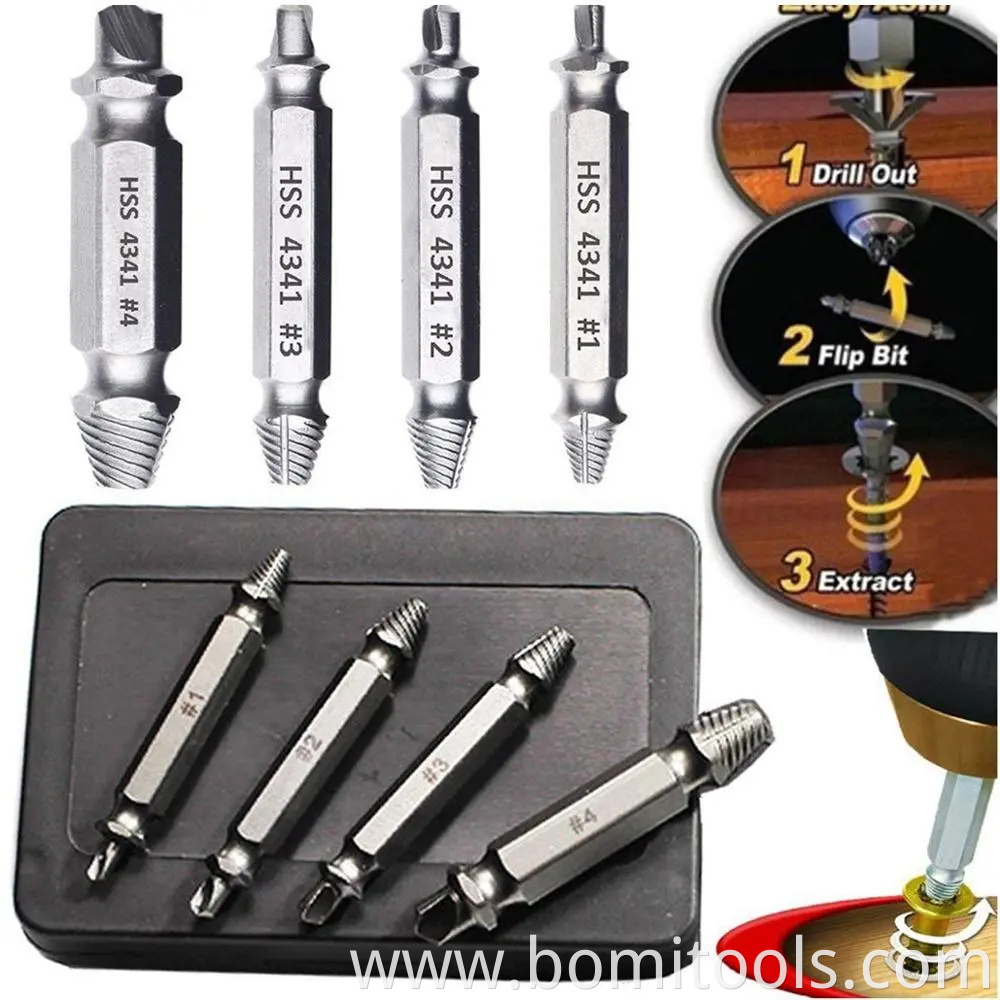 screw extractor Drill Bits set detal